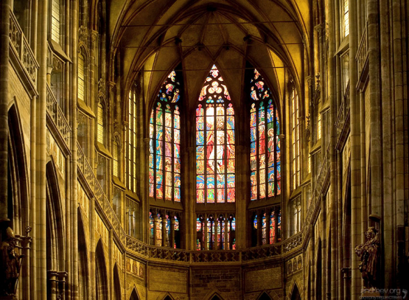 Купол изнутри собора Св. Вита.