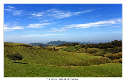 Зеленые Холмы Коста-Рики. Под влиянием этого снимка придумалось название для рассказа о путешествии.