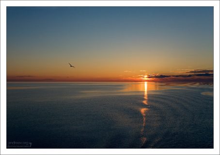 Закат на Ладоге.