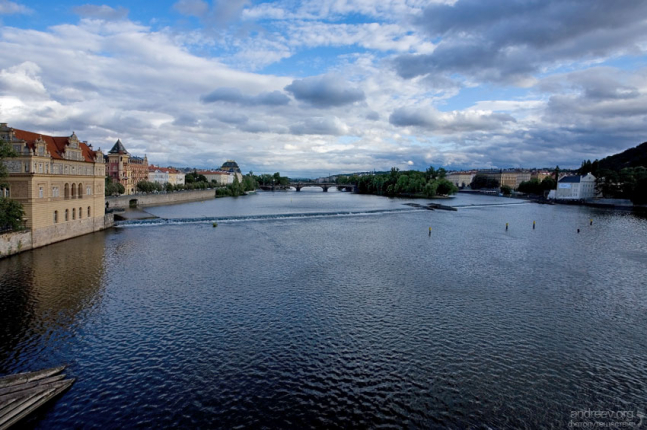 Вечерняя Влтава.