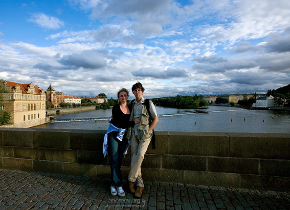 Вечером на Карловом мосту.