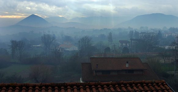 Деревушка San Giovanni на рассвете.