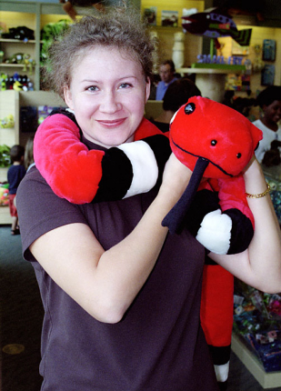 В магазине сувениров при Теннесийском аквариуме.