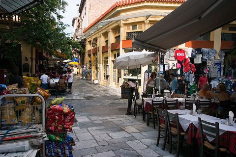 Плака - исторический центр Афин.