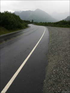 Горное шоссе. Перевал Hatcher Pass.