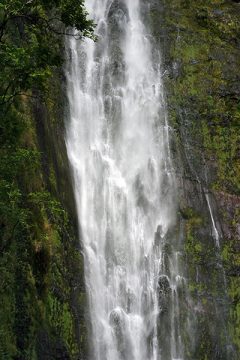 Водопад Waimoku в конце тропы Pipiwai trail.