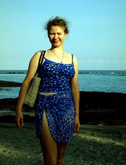 Раннее утро на пляже White sands beach.