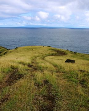 Южные склоны вулкана Халеакала, уходящие прямо в океан.