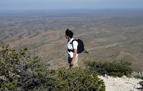 На тропе "Guadalupe Peak".