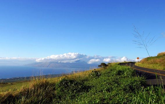 Вид на западную часть Мауи из центра.