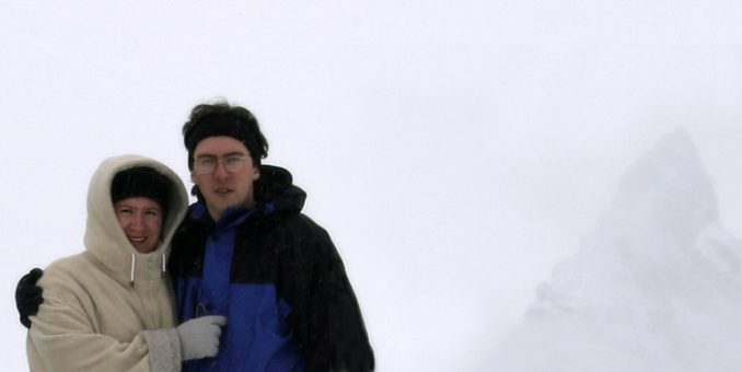 Вершина Европы, метель.