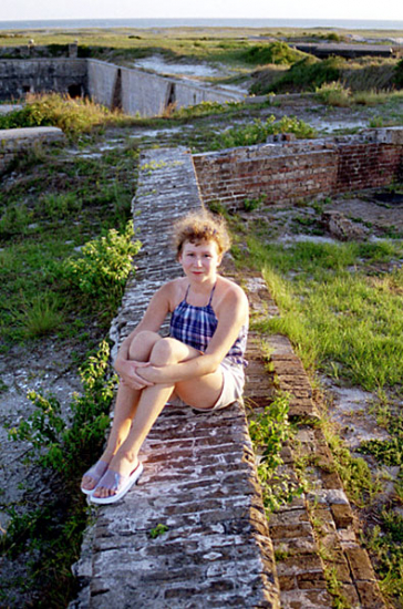 На крыше Форта Пикенс. Пенсакола, Флорида. Сентябрь, 2000 год.