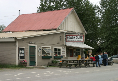 Придорожный ресторан в городке Talkeetna.