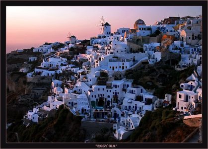 Северный мыс острова на закате.