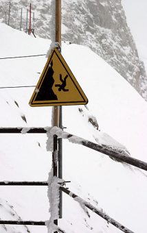 Опасный склон.