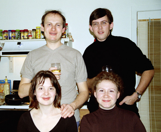 В гостях у Сергея и Оли. Декабрь, 2001.