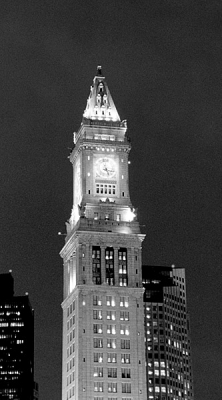 Greek Revival Custom House Tower. Долгое время оставался единственным небоскребом Бостона.