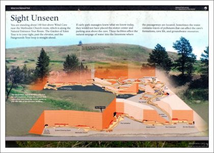 Художественная схема пещеры Wind Cave.