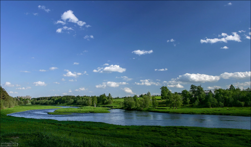Река Тверца под Торжком.