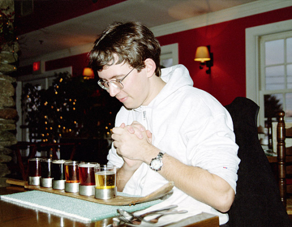 "Пивная лыжа" в ресторане "Shed". Особенно хорошо идет после целого дня катания на свежем воздухе.