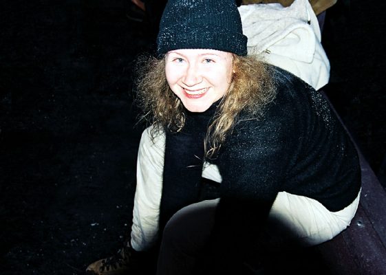 Перед выходом на лед. Каток у подножия скалы Half dome.