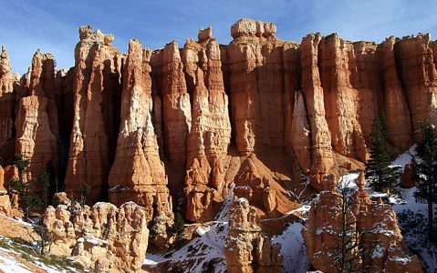 Стена-частокол, окружающая Замок Гулливера. Тропа "Queens Garden".