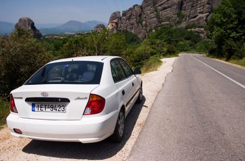 Hyundai Accent - наше основное средство передвижения по континентальной Греции.
