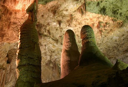 Hall of Giants - Зал Гигантов. Carlsbad Caverns National Park.