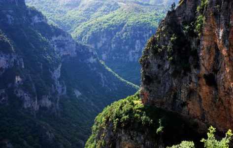 Каньон Викос в районе деревни Монодендри (Monodendri).