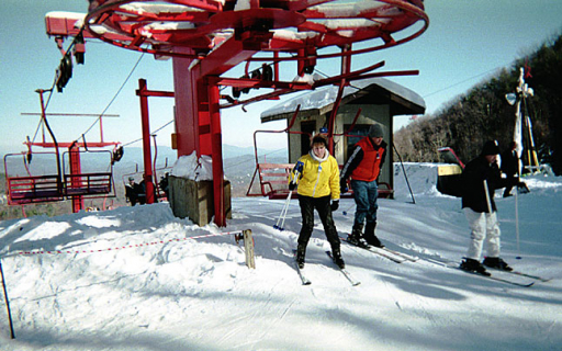 Начало синей трассы. Горнолыжный курорт Ober Gatlinburg.