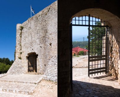 Ворота замка Chlemoutsi.