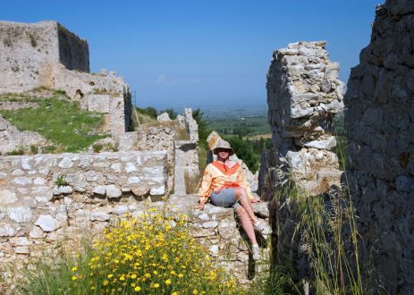 На перекрытиях французского замка Chlemoutsi.
