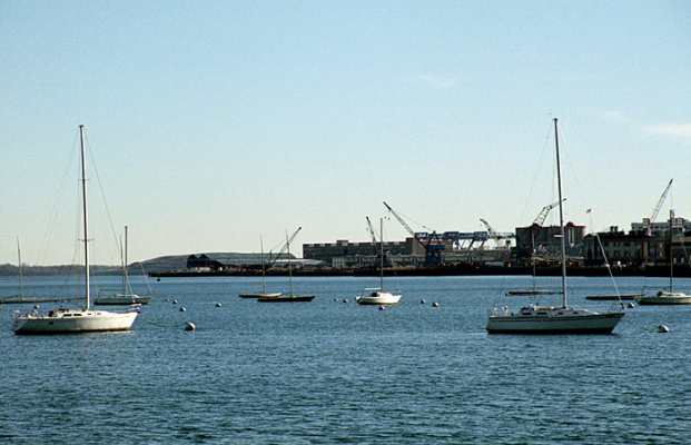Северная часть Бостона и Waterfront.