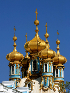 Башенки Екатерининского дворца. Архитектор - Ф. Б. Растрелли.