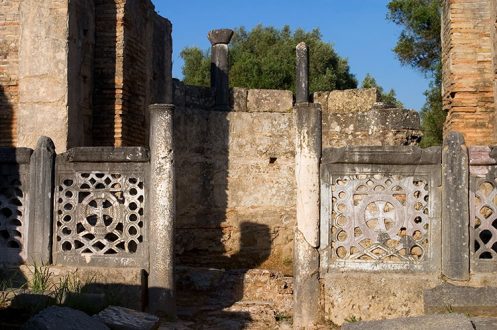 Мастерская скульптора Фидия, где была изготовлена статуя Зевса. Древняя Олимпия.