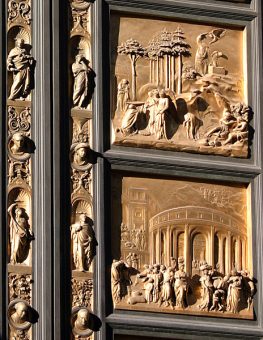 Восточные бронзовые двери Баптистерия. Флоренция.