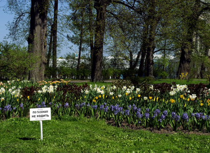 По газонам не ходить :)