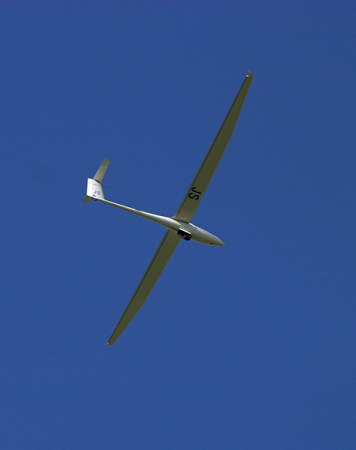 Планер в полете.