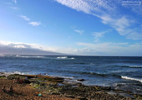 Семейный отдых на пляже Ho'okipa