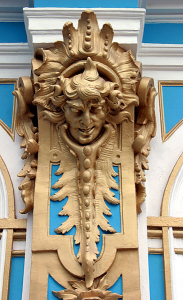 Лепные украшения Екатерининского дворца. Пушкин.