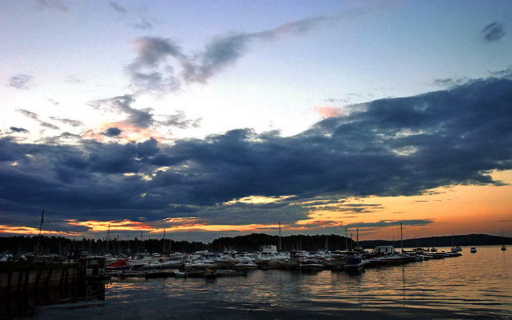 Яхты готовятся ко сну. Озеро Шамплейн. Колчестер.