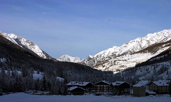 Снежная долина Rhemes Notre-Dame.