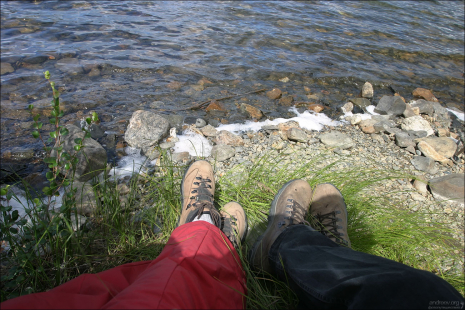 Отдыхаем на берегу озера Wonder lake.