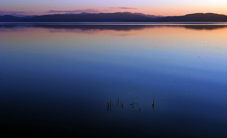 Тихое озеро Шамплейн.