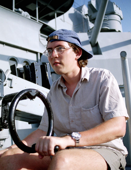 Артиллерист. Военный корабль "Battleship Alabama".