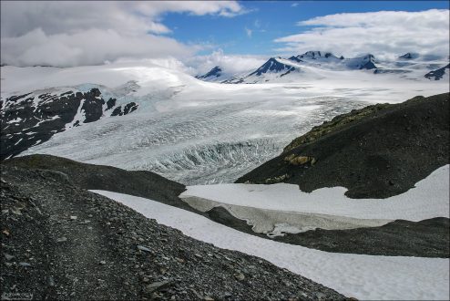 Начало ледника Exit Glacier.