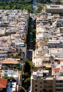 Жилые районы не-туристических Афин.