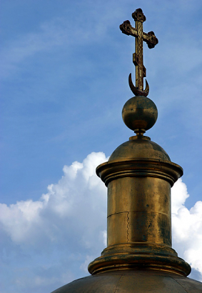 Одна из башенок вокруг главного купола Исаакиевского собора.