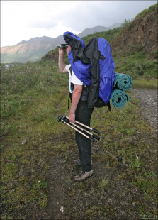 В тундре под дождем :)