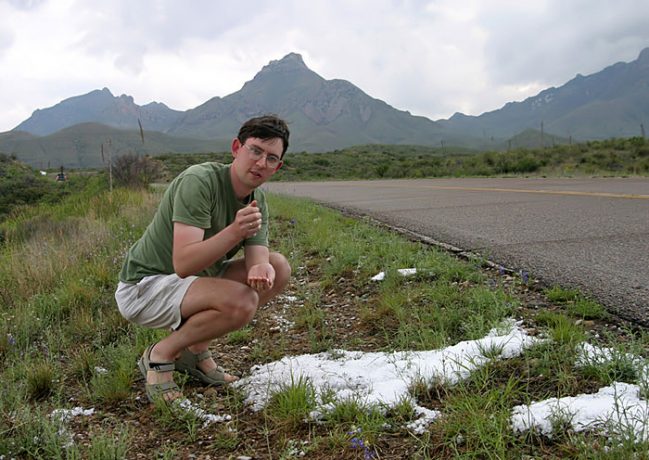 Внезапный град.